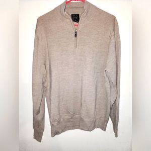 Jos. A. Bank Merino Wool tan sweater medium